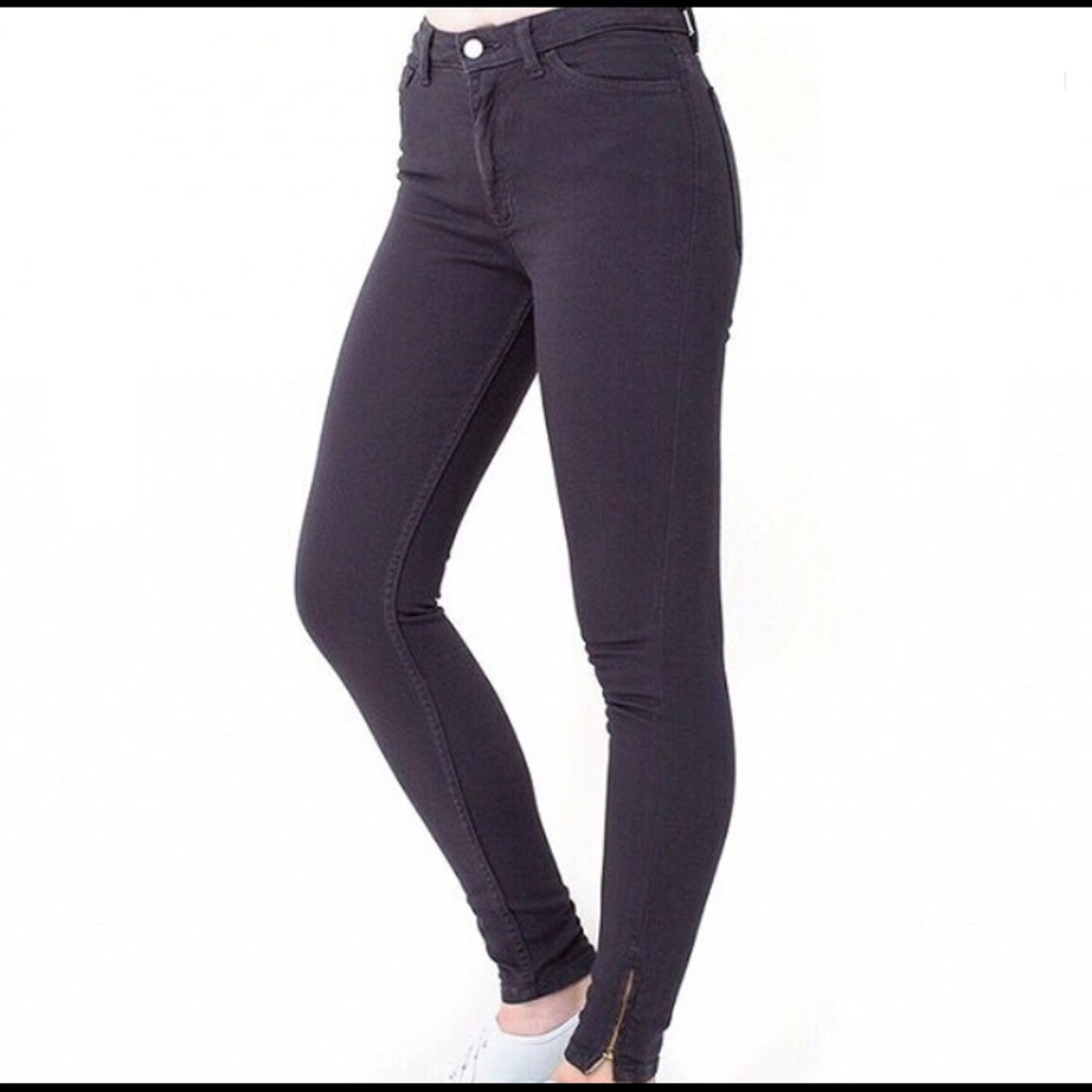 American Apparel High Waisted Jeans. Size: 27